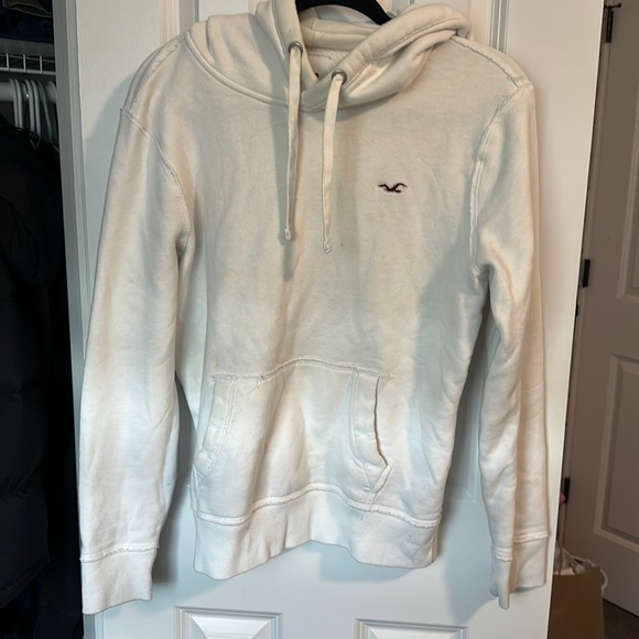 HOLLISTER MENS WHITE SWEATSHIRT - Picture 1 of 3
